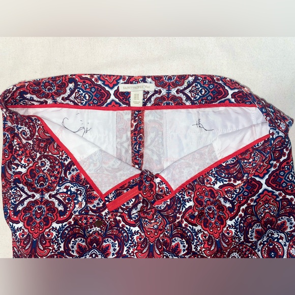 SAINT TROPEZ WEST SHORT REGULAR SIZE 10 FLORAL PRINT EXCELLENT CONDITIONS 10/10 - Picture 6 of 10